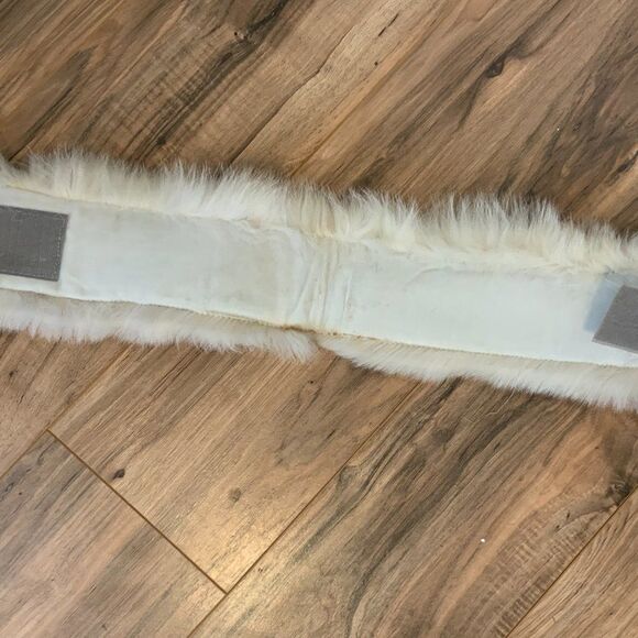 JB FUR GALLERY NYC Arctic Blue Fox Fur Headband Neckwarmer NWT - Picture 7 of 9